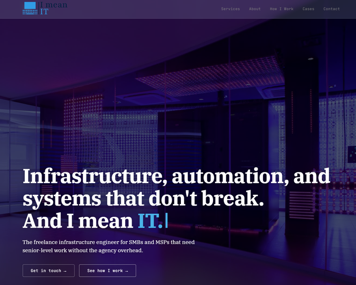 Self-hosted Dutch business web presence